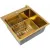 Кухонная мойка Diamond 500*500, коландер, дозатор GOLD DECOR