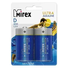 Батарейка Mirex LR20 D Алкалайн 2 шт 23702-LR20-E2