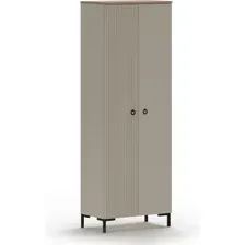 Шкаф Black Red White Domenica SZF2D/70 (глиняный серый/дуб сильвержек ореховый)