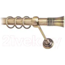 Карниз для штор Lm Decor Гиро 071 1р гладкий 25мм (антик, 4м)