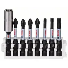 Набор насадок-бит PH2 PZ2 T15 T20 T25 T30 50мм держатель QuickRelease 2.608.522.326 BOSCH