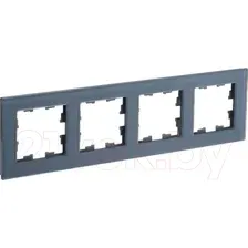 Рамка для выключателей и розеток IEK Brite BR-M42-G-31-K35 (маренго матовый)