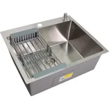 Кухонная мойка Wisent WS-36045D/GER013 (с сифоном, дозатором и коландером)