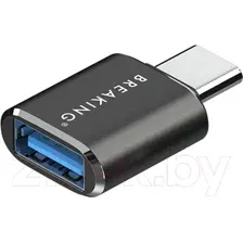 Адаптер USB-A - USB-C Breaking 24501 (черный)