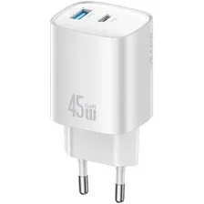 Сетевое зарядное Usams CC290 T66 45W GaN (белый)