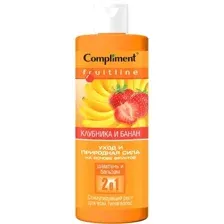 Шампунь для волос Compliment Fruit Line Клубника и банан (400мл)