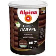 Лазурь для древесины Alpina Аква (900мл, палисандр)