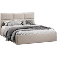 Кровать Трия Стелла c ПМ 180x200 Тип 1 и заглушиной (велюр мокко светлый)