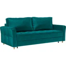Диван Mebel-Ars Пантен (бархат сине-зеленый Star Velvet 43 Black Green)