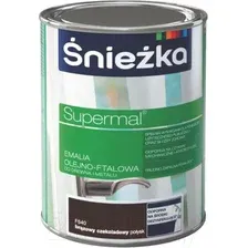 Эмаль Sniezka Supermal масляно-фталевая (800мл, шоколадно-коричневый)