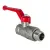 Кран шаровой 1 1/4" вн- нар. рычаг, с американкой, никелированный VALFEX VF.225.NR1.114.N/P59