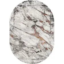 Ковер для жилой комнаты Safyun Mariel MR333-MULTY-GREY-OVAL (0.8x1.5)