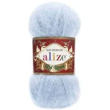 Пряжа для вязания Alize Kid royal 183 (500 м, светло-голубой)