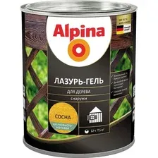 Защитно-декоративный состав Alpina Лазурь-гель (сосна, 2л)