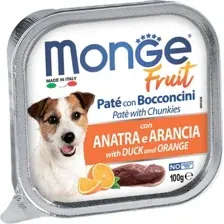 Консерва Monge Dog Fruit для собак, с уткой и апельсином, 100 г