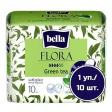 Прокладки гигиенические Bella Flora GREEN TEA 10шт