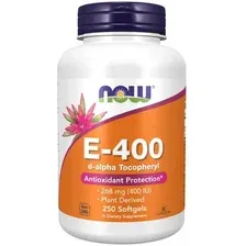Витамин Now Foods Vitamin E-400 D-alpha Tocopherol (250 капсул)