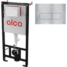 Инсталляция для унитаза Alcaplast Alca AM101/1120 + кнопка Moon (alunox-мат)