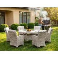 Садовая обеденная группа LiSofa Savannah 2182 (песочный)