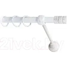 Карниз для штор Lm Decor Цилиндр 088 1р гладкий (белое золото, 4м)