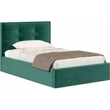 Кровать Хочу Домой Римини с ПМ 120x200 (зеленый велюр 626)