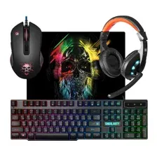 Комплект игровой клавиатура, мышь с ковриком и наушники DEFENDER Singularity MKP-118 (52118)