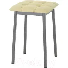 Табурет AMC Comfort 7К4.15 (кожзам светло-желтый/графит)