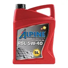 Моторное масло ALPINE RSL 5W40 / 0100142 (5л)