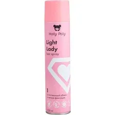 Лак Holly Polly Light Lady Естественный Объем и Легкая Фиксация 250 мл