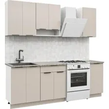 Готовая кухня Mio Tesoro Софти-160 без столешницы (белый/кашемир)