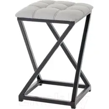 Табурет AMC Comfort 8К1.6 (кожзам серый/черный)