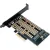 Адаптер для подключения M.2 накопителей Gembird MF-PCIE-NVME-SATA