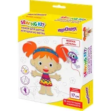 Набор для шитья Юнландия Игрушка из фетра. Куколка / 664733