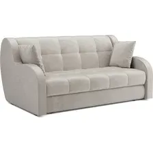 Диван Мебель-АРС Аккордеон Барон НПБ 180x200 (бархат бежевый Star Velvet 6 Light Beige)