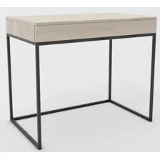 Туалетный столик без зеркала Hype Mebel Авелин 90x40 (черный/древесина белая)