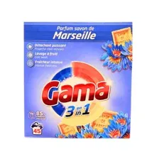 Универсальный стиральный порошок Gama Marseille, 45 стирок, 2.475кг