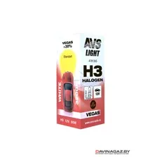 AVS - Автомобильная галогенная лампа Vegas H3 12V 55W, 1шт / A78139S