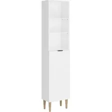 Стеллаж Monofix Одос с одной дверцей (белый)