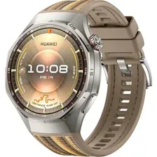 HUAWEI WATCH GT 6 PRO 46 ММ (СЕРЕБРИСТЫЙ, С КОРИЧНЕВЫМ ПЛЕТЕНЫМ РЕМЕШКОМ)