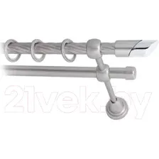 Карниз для штор Lm Decor Луна 056 2р витой (сатин, 4м)