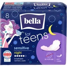 Прокладки гигиенические Bella For Teens Sensitive night (8шт)