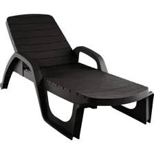 Шезлонг Ellastik Plast Прованс 190x70x32 (шоколадный)