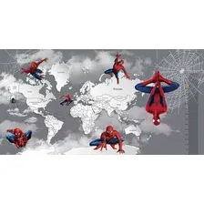 Фотообои Citydecor Superhero Spiderman 5 с защитным покрытием карта и ростомер, 500x260
