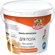 Эмаль Olecolor Для пола акриловая 1 кг (серый туман)
