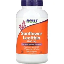 Пищевая добавка NOW Sunflower Lecithin 1200mg (200капсул)