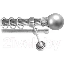 Карниз для штор Lm Decor Тифани 037 2р витой 25/16мм (сатин, 1.6м)