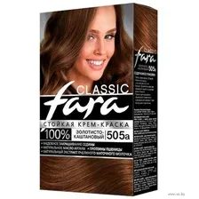 Крем-краска для волос "Fara. Classic" тон: 505а, золотисто каштановый