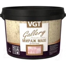 Штукатурка готовая декоративная VGT Мираж MAXI (1кг, серебристо-белый)