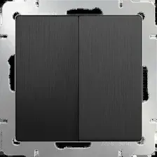 Выключатель проходной Werkel WL04-SW-2G-2W (Графит рифленый)