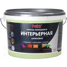 Краска Palizh Интерьерная моющаяся 3.7 кг (зеленый чай)